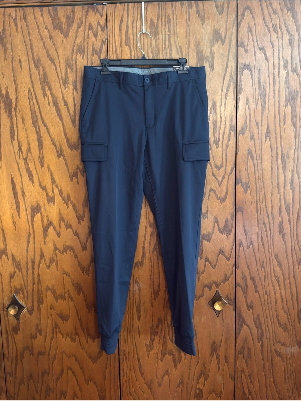 Michael Kors Slim Fit Cargo Jogger Pants Navy 32x32 NWT